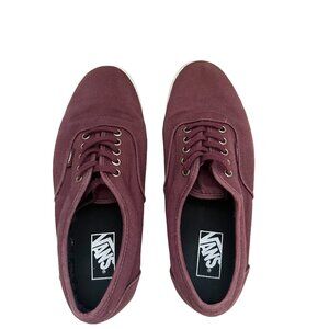 Vans Off The Wall Unisex Shoes Size 9.5 Burgundy Classic Canvas Skate TB4R